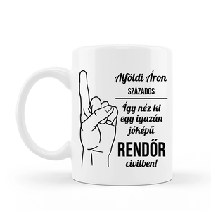 Vicces ajándék rendőrnek - otthon & életmód - konyhafelszerelés, tálalás - tálalás - bögre & csésze - Meska.hu