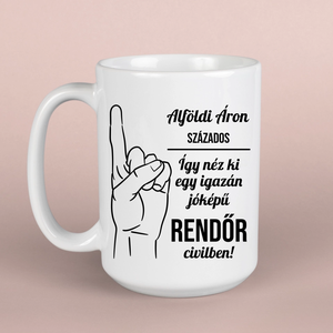 Vicces ajándék rendőrnek - otthon & életmód - konyhafelszerelés, tálalás - tálalás - bögre & csésze - Meska.hu