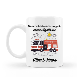 Tűzoltó ajándék - saját neves bögre - otthon & életmód - konyhafelszerelés, tálalás - tálalás - bögre & csésze - Meska.hu
