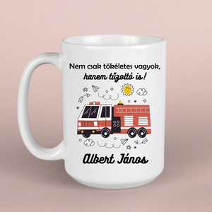 Tűzoltó ajándék - saját neves bögre - otthon & életmód - konyhafelszerelés, tálalás - tálalás - bögre & csésze - Meska.hu