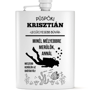 Ajándék búvárnak - vicces flaska szett - otthon & életmód - konyhafelszerelés, tálalás - flaska, csatos üveg - Meska.hu
