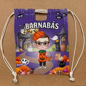 Halloween hátitáska és cukorka gyűjtő kisfiúnak - táska & tok - hátizsák - tornazsák, gymbag - Meska.hu