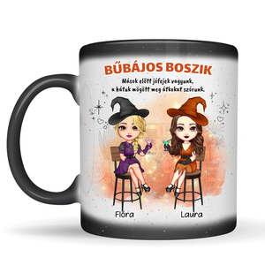 Hőre változó, glitteres - boszis bögre barátnőknek - otthon & életmód - konyhafelszerelés, tálalás - tálalás - bögre & csésze - Meska.hu