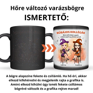 Hőre változó, glitteres - boszis bögre barátnőknek - otthon & életmód - konyhafelszerelés, tálalás - tálalás - bögre & csésze - Meska.hu