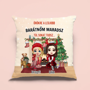 Karácsonyi párna legjobb barátnőnek - otthon & életmód - lakástextil - párna & párnahuzat - Meska.hu