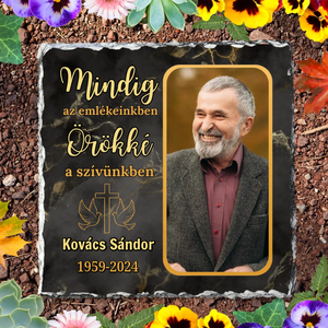 Emlék kőtábla - otthon & életmód - vallás - temetkezési tárgy - Meska.hu