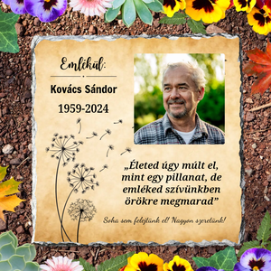 Emlék kőtábla - otthon & életmód - vallás - temetkezési tárgy - Meska.hu