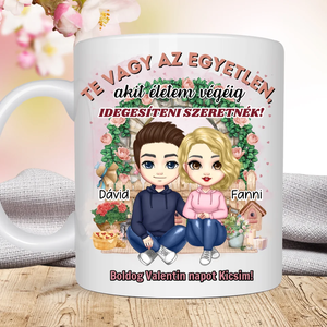 Te vagy az egyetlen - szerelmes bögre, Otthon & Életmód, Konyhafelszerelés, tálalás, Tálalás, Bögre & Csésze, Decoupage, transzfer és szalvétatechnika, Mindenmás, MESKA
