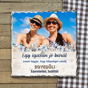 Dekor kőtábla legjobb barátnőknek - otthon & életmód - dekoráció - asztal és polc dekoráció - kavics & kő - Meska.hu