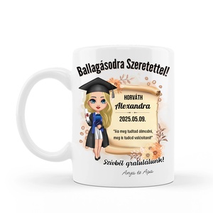 Ballagásra ajándék - lányos bögre - otthon & életmód - konyhafelszerelés, tálalás - tálalás - bögre & csésze - Meska.hu