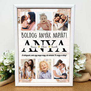 Anyák napi fényképes ajándék kép, Otthon & Életmód, Dekoráció, Kép & Falikép, Poszter, Fotó, grafika, rajz, illusztráció, MESKA