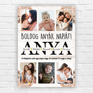 Anyák napi fényképes ajándék kép - otthon & életmód - dekoráció - kép & falikép - poszter - Meska.hu