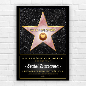 Hollywood csillag falikép édesanyának - otthon & életmód - dekoráció - kép & falikép - poszter - Meska.hu