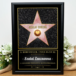 Hollywood csillag falikép édesanyának, Otthon & Életmód, Dekoráció, Kép & Falikép, Poszter, Fotó, grafika, rajz, illusztráció, MESKA