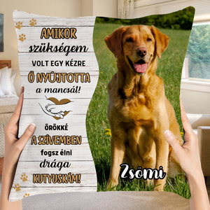 Saját fotós, kutyás emlék párna, Otthon & Életmód, Lakástextil, Párna & Párnahuzat, Mindenmás, MESKA