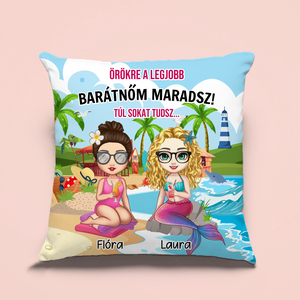 Sellő barátság - cuki nyári párna barátnőknek - otthon & életmód - lakástextil - párna & párnahuzat - Meska.hu