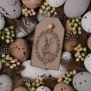 Húsvéti natúr  ajtódísz  - ünnepi díszek, dekorációk - húsvéti díszek és dekorációk - húsvéti ajtódísz, kopogtató - Meska.hu