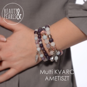 AMETISZT 8mm matt karkötő - ékszer - karkötő - ásványkarkötő - Meska.hu