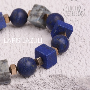 LAPIS LAZULI ásványkarkötő, Ékszer, Karkötő, Ásványkarkötő, Ékszerkészítés, MESKA