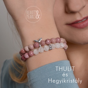 2 db karkötő együtt THULIT és hegyikristály  - Meska.hu