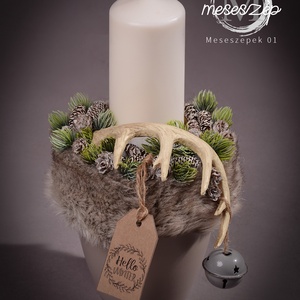 Agancsos  asztaldísz - Meska.hu