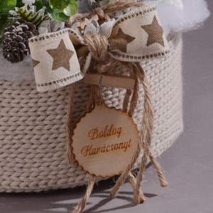 Hintaló vintage hangulat asztaldísz - karácsony - karácsonyi lakásdekoráció - ünnepi asztaldekoráció - Meska.hu