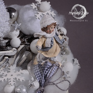 Tél asztaldísz - karácsony - adventi díszek - adventi asztaldísz - Meska.hu