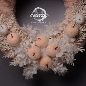 ALMÁK  téli ajtókopogtató - karácsony - karácsonyi lakásdekoráció - karácsonyi ajtódíszek - Meska.hu