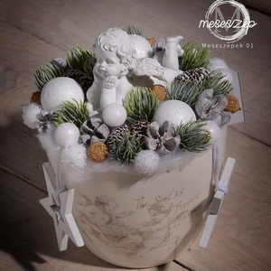 Angyalka asztaldísz - Meska.hu