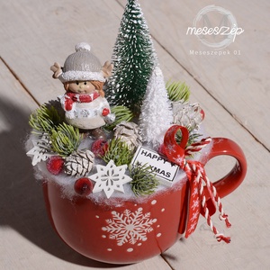 Bögrényi karácsony asztaldísz - Meska.hu