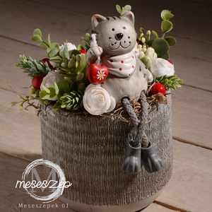 Hello Cicus!  tavaszi asztaldísz - Meska.hu