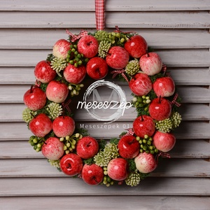 Sok-sok kicsi alma:-)    ajtókopogtató - otthon & életmód - dekoráció - ajtó- és ablak dekoráció - ajtódísz & kopogtató - Meska.hu