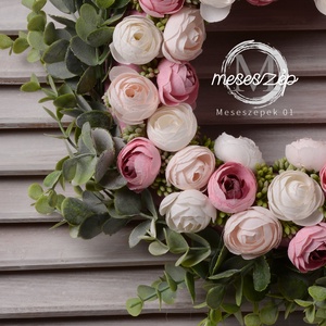 Ajtókopogtató  30 cm tavaszi - Meska.hu