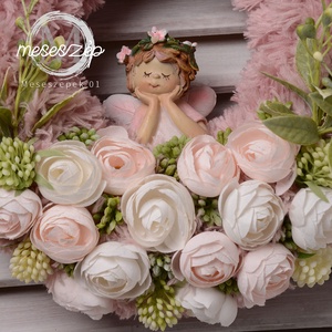 Tavasz tündér ajtókopogtató - otthon & életmód - dekoráció - ajtó- és ablak dekoráció - ajtódísz & kopogtató - Meska.hu