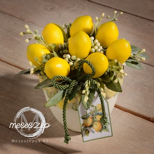 CITROM  asztaldísz, Otthon & Életmód, Dekoráció, Asztal és polc dekoráció, Asztaldísz, Virágkötés, MESKA