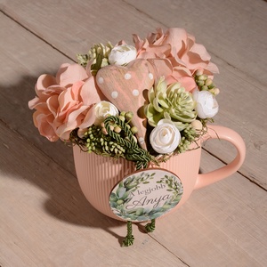 A legjobb Anya óriás bögre szívvel asztaldísz - otthon & életmód - dekoráció - asztal és polc dekoráció - asztaldísz - Meska.hu