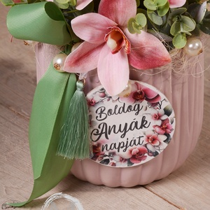Csodás ORCHIDEA Anyák napi dísz - otthon & életmód - dekoráció - asztal és polc dekoráció - asztaldísz - Meska.hu