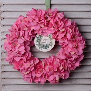 Csupa-csupa HORTENZIA szülinapra, névnapra pink ajtókopogtató - otthon & életmód - dekoráció - ajtó- és ablak dekoráció - ajtódísz & kopogtató - Meska.hu