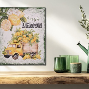 Fresh LEMON  25x30 cm vászonkép - otthon & életmód - dekoráció - kép & falikép - vászonkép - Meska.hu