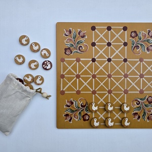 Festett táblajáték, Róka és a libák - Meska.hu