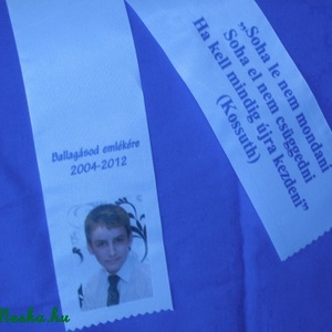 Ballagási szalag, egyedi szöveggel, idézettel, fényképpel. -  - Meska.hu