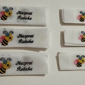 Ovis,bölcsis jel ,méhecske+Hasprai Rebeka névvel  varrós - Meska.hu