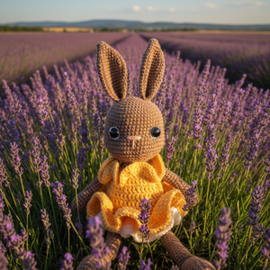 Levendulás nyuszi - Meska.hu