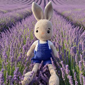 Levendulás nyuszi - Meska.hu