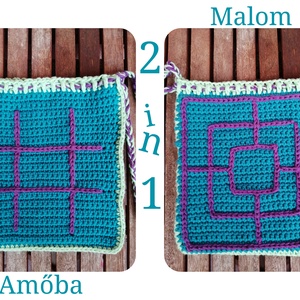 Malom és amőba játék - hordozható.  - játék & sport - táblajáték és kártyajáték - társasjátékok - Meska.hu