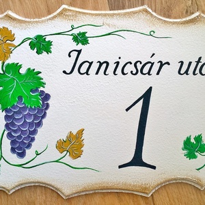 Házszámtábla -  - Meska.hu