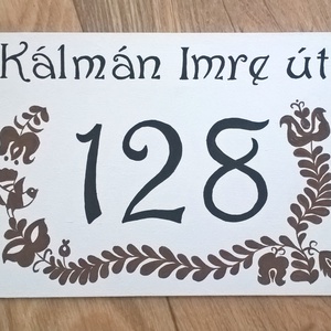 Házszámtábla -  - Meska.hu