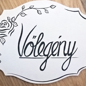 Menyasszon, Vőlegény tábla - művészet - festmény - akril - Meska.hu
