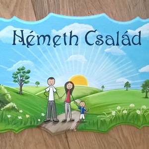 Ajtótábla - művészet - festmény - akril - Meska.hu