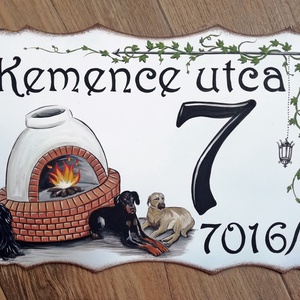 Házszámtábla -  - Meska.hu